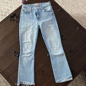 MOTHER Light Wash Straight Leg Jeans